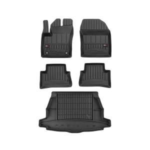 Toyota C-HR Floor-Trunk Mats - Omac - 3D Premium - Black - 2018 - 2022 Toyota C-HR Floor-Trunk Mats - Omac - 3D Premium - Black - 2018 - 2022
